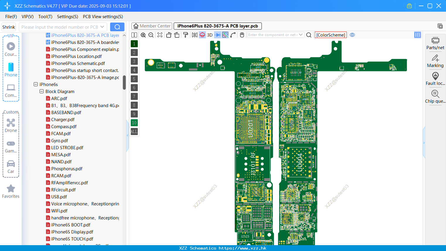 IPhone6Plus 820-3675-A PCB Layer